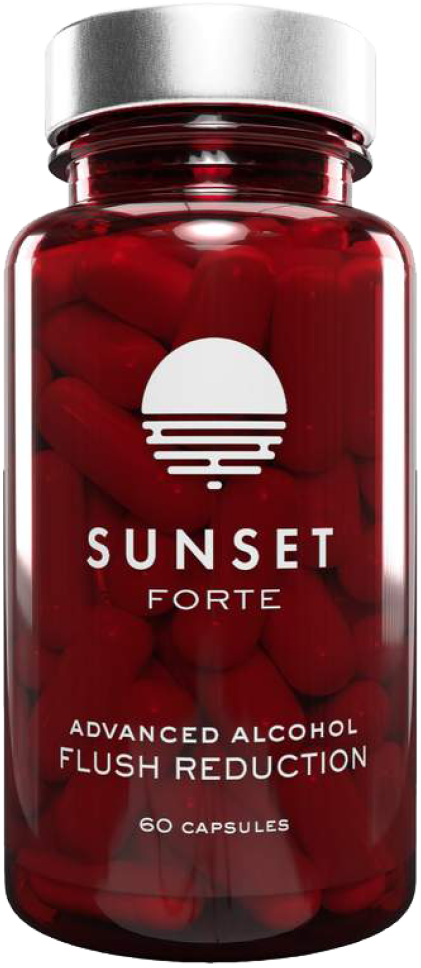 Sunset Forte Alcohol Flush Support Bottle